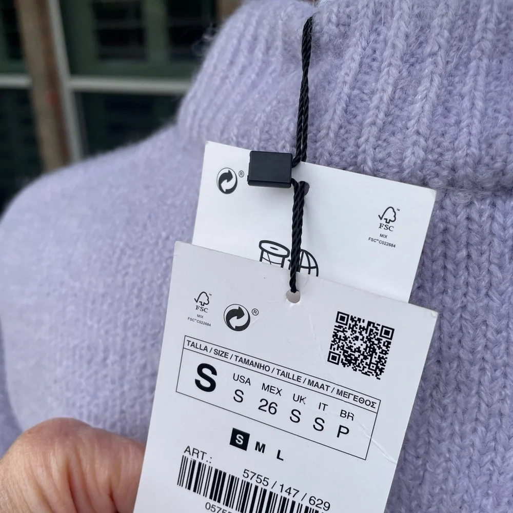 Zara mauve/lilac sweater - Picture 6 of 10